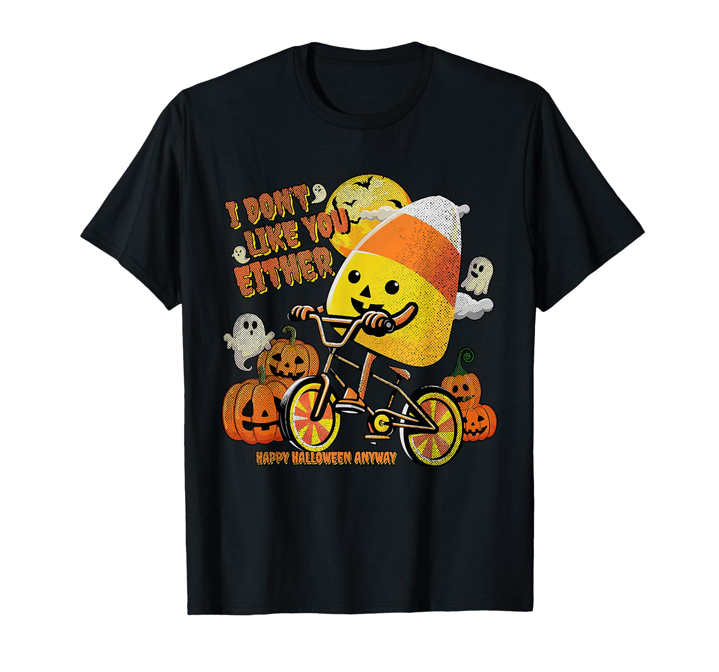 Halloween Costume Team Candy Corn I Don't Like You Either T-Shirt