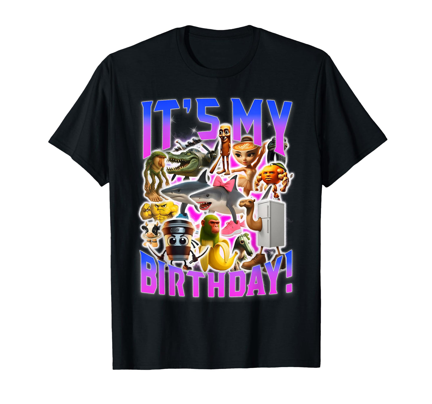 It’s My Birthday Meme Funny Brainrot Design T-Shirt