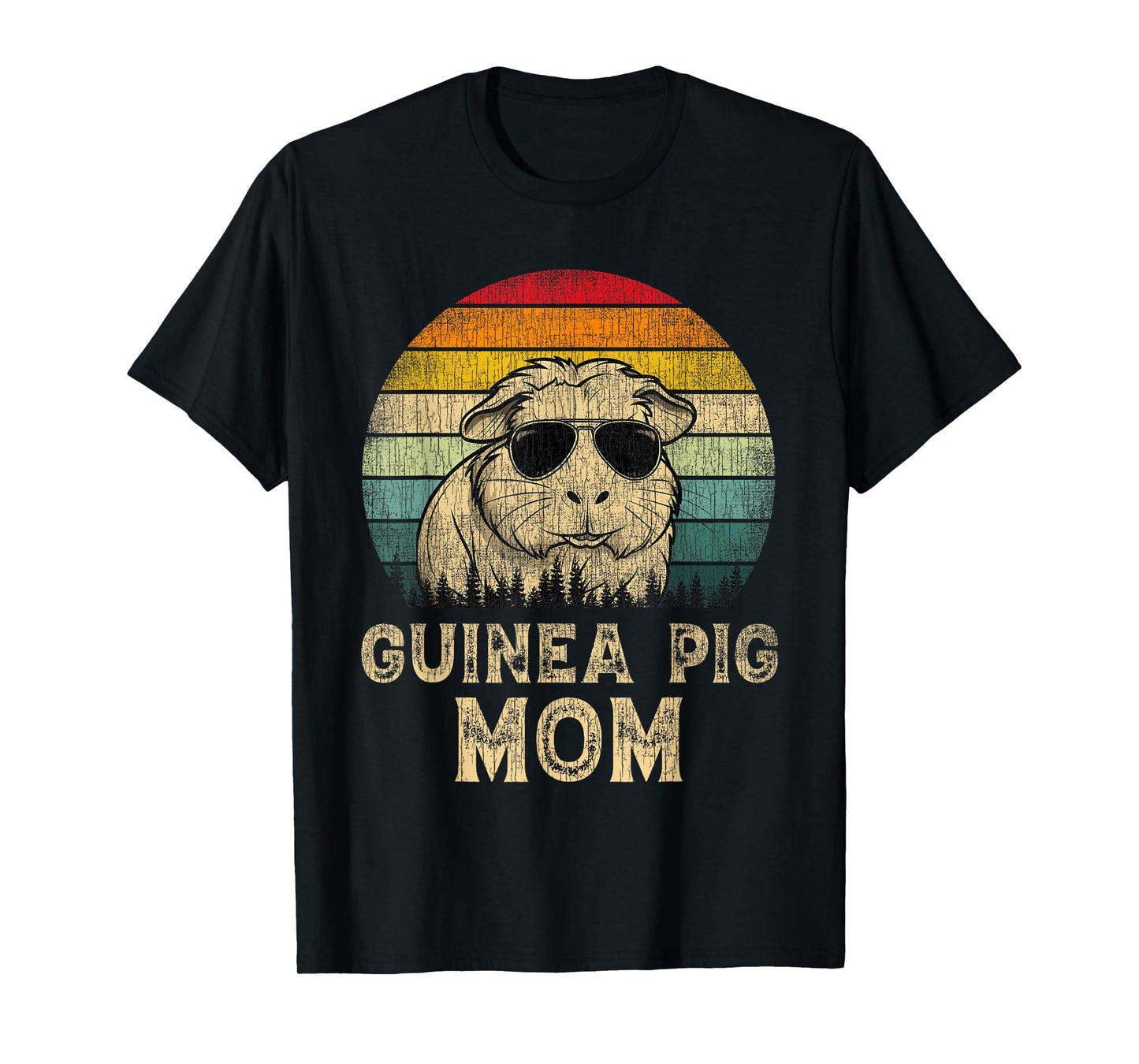 Vintage Guinea Pig Mom Guinea Pig Lovers Mommy Mother's Day T-Shirt