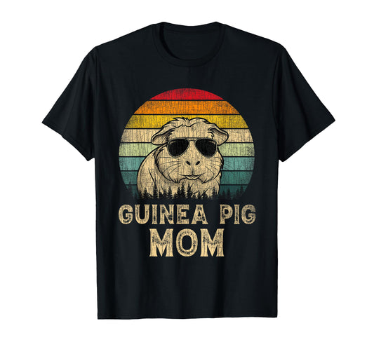 Vintage Guinea Pig Mom Guinea Pig Lovers Mommy Mother's Day T-Shirt