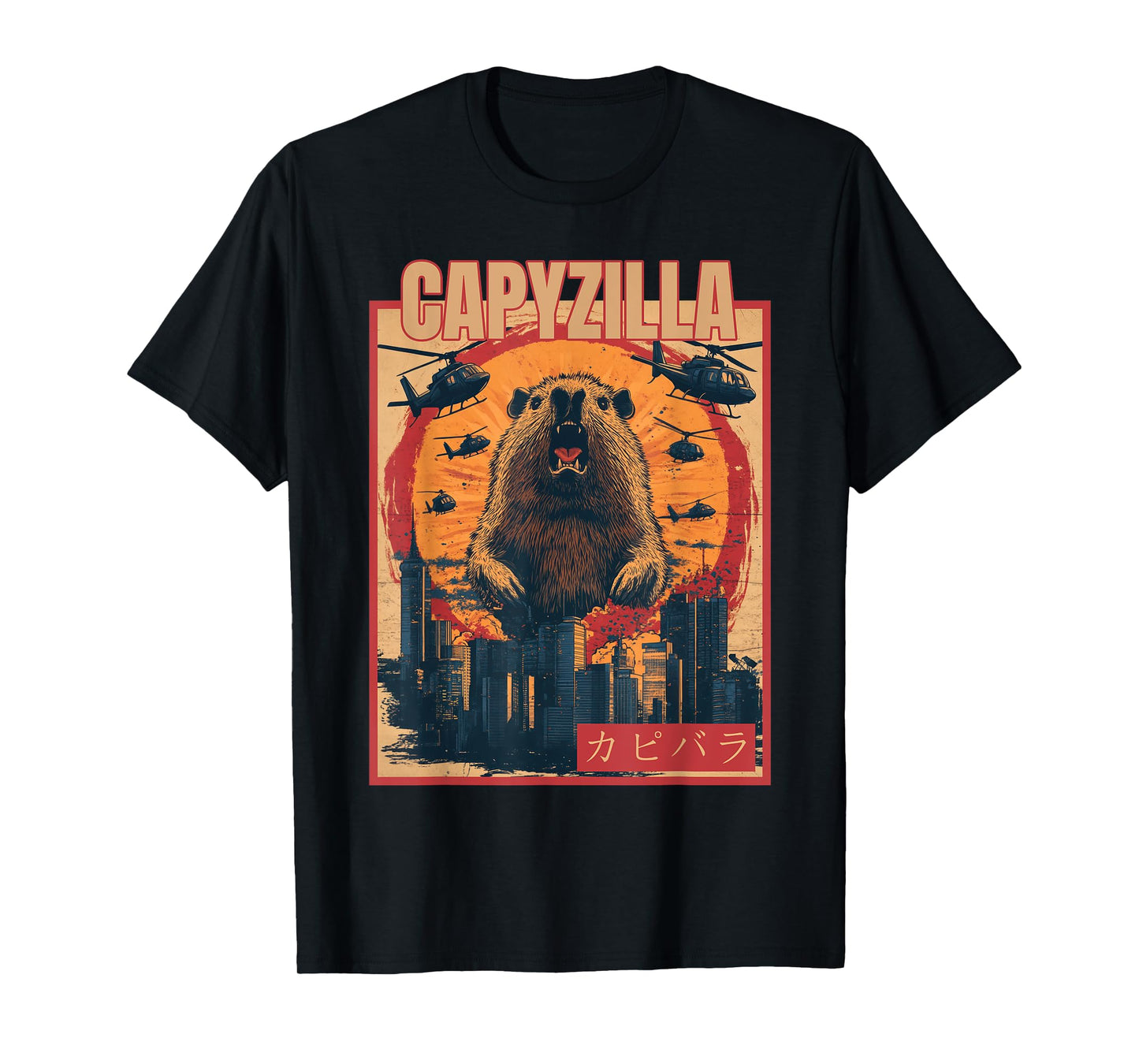 Capyzilla | Funny Capybara Graphic | cool Rodent Capybara T-Shirt
