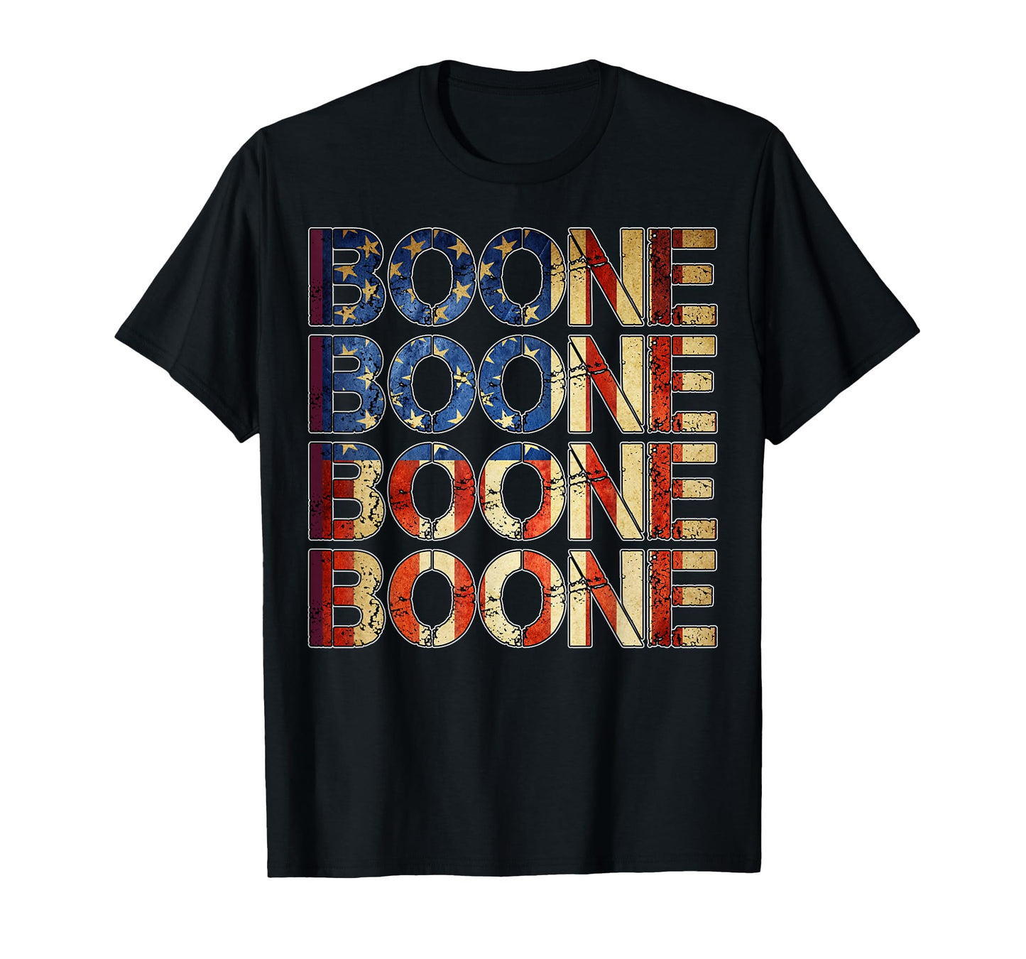 Boone Family Name I Love Boone Personalized Vintage T-Shirt
