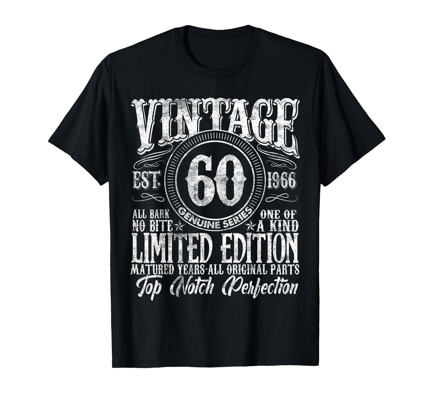 60 Year Old Gifts Vintage 1966 Limited Edition 60th Birthday T-Shirt