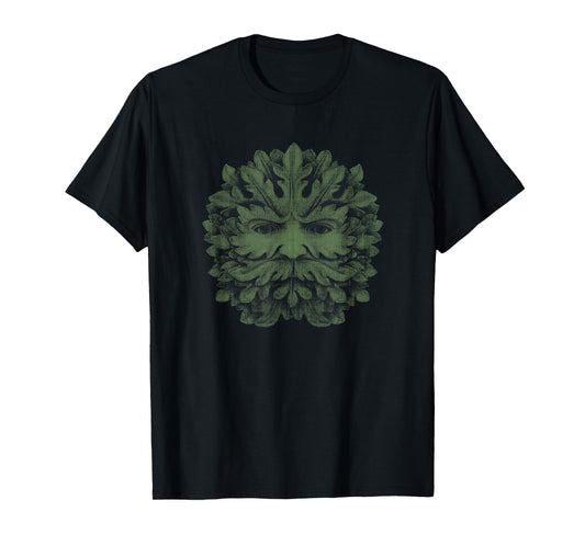 TRADTIONAL CELTIC PAGAN GREENMAN T-SHIRT T-Shirt