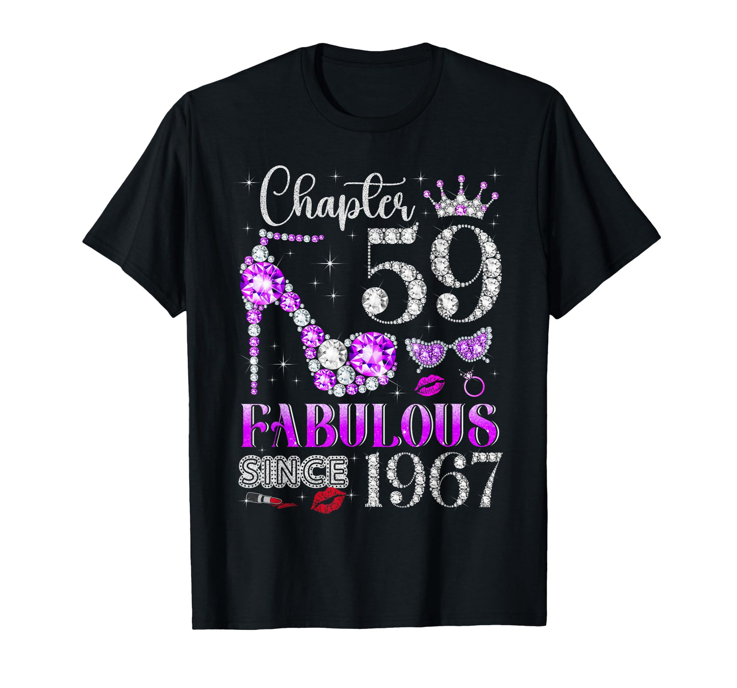Chapter 59 Fabulous Since 1967 59Th Birthday Ladies Girls T-Shirt