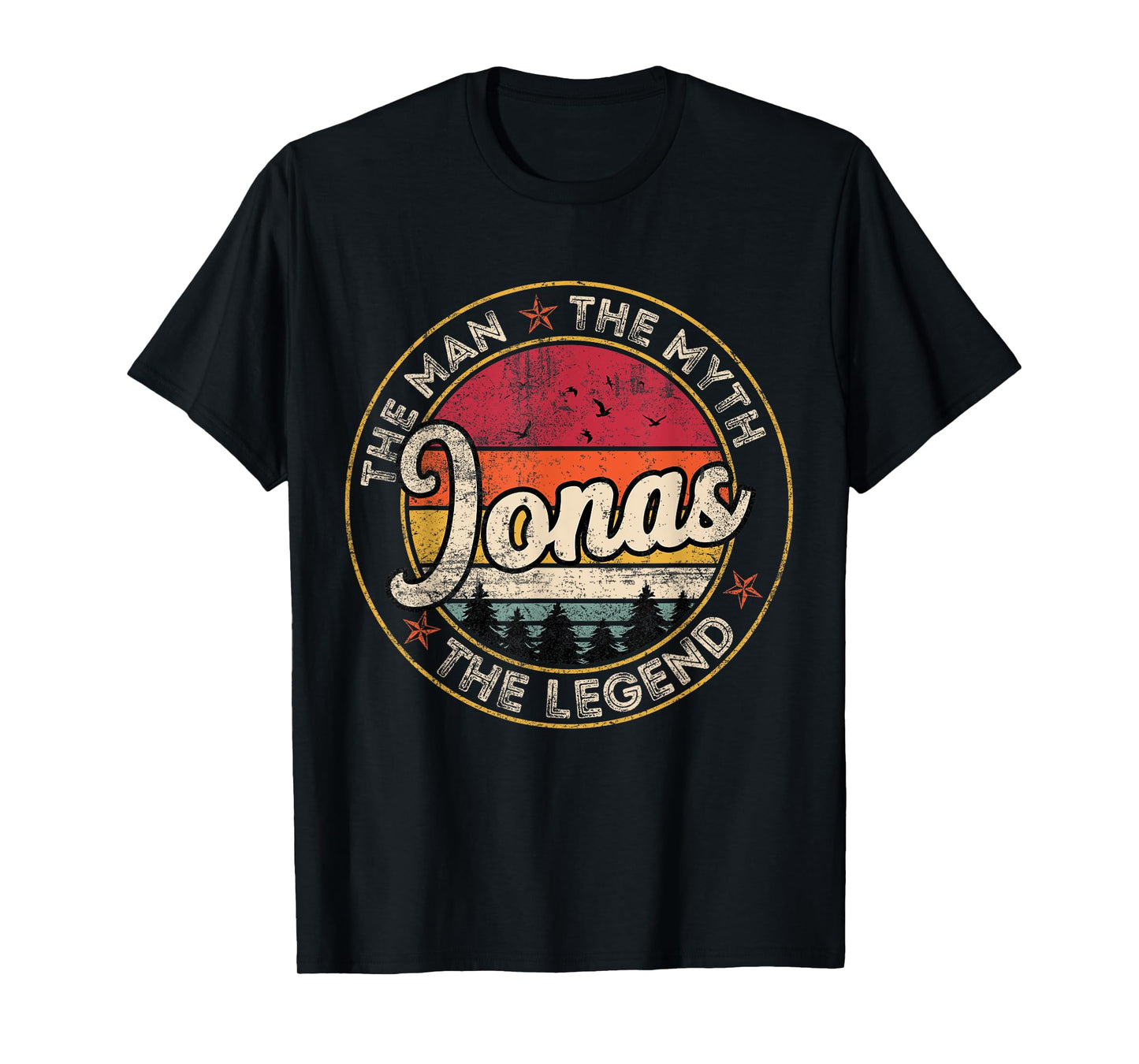 Jonas The Man The Myth The Legend Personalized Name T-Shirt