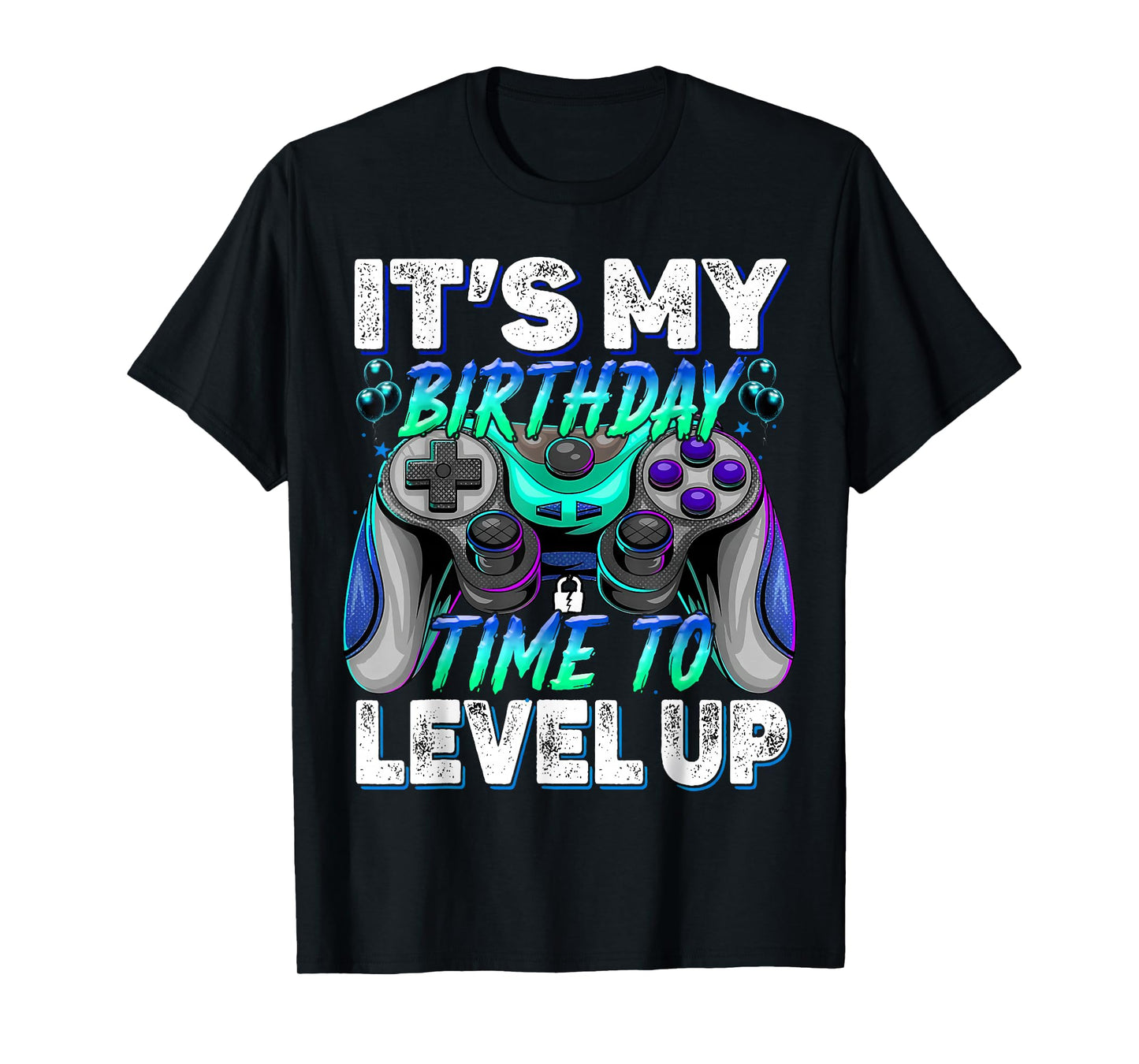 It's My Birthday Time to Level Up Video Game Birthday Boys T-Shirt