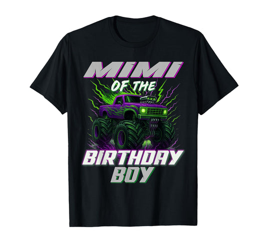 Mimi of The Birthday Boy Monster Truck T-Shirt