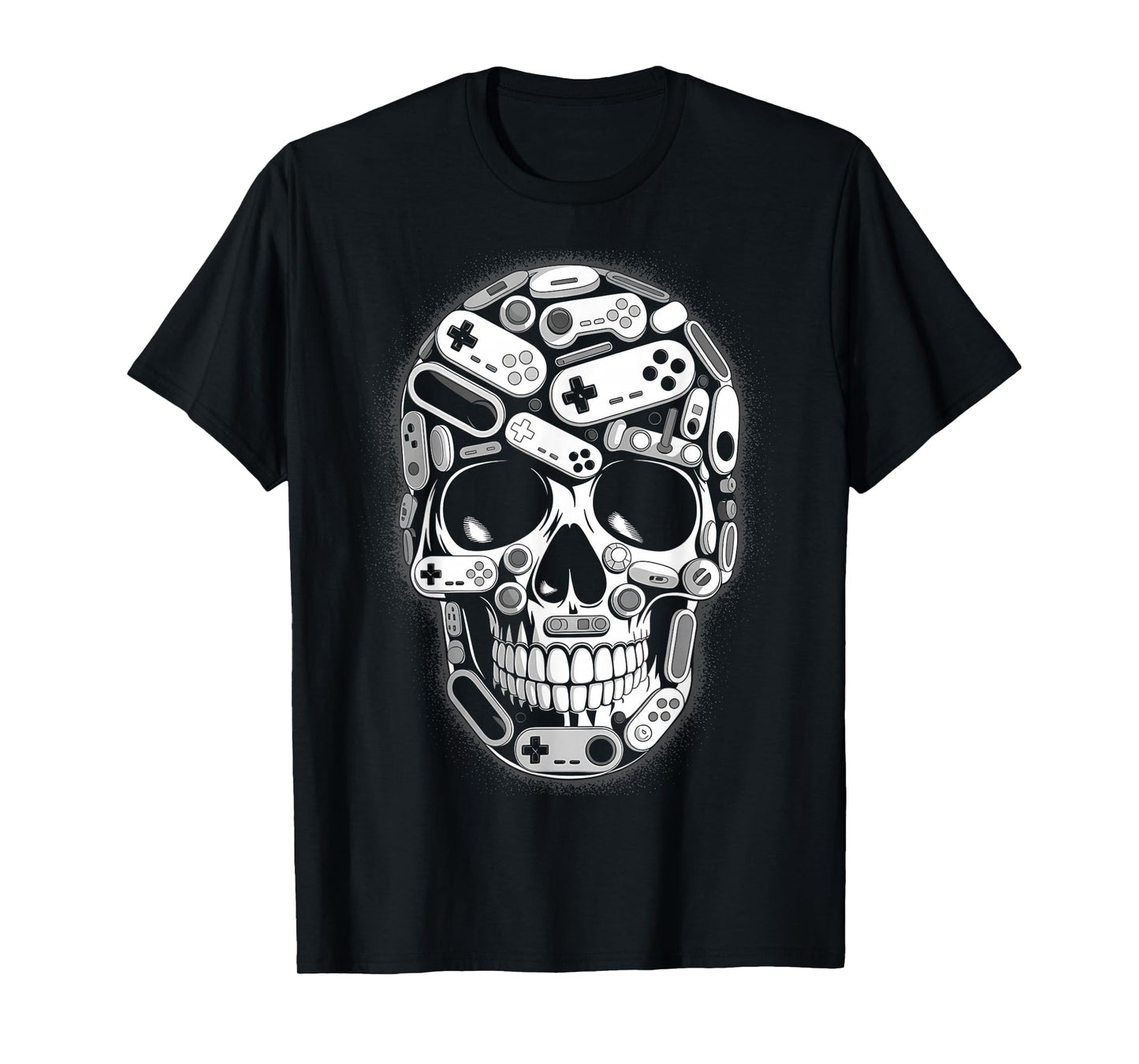 Halloween Skeleton Skull Gamer Boys Men Controller Gaming T-Shirt
