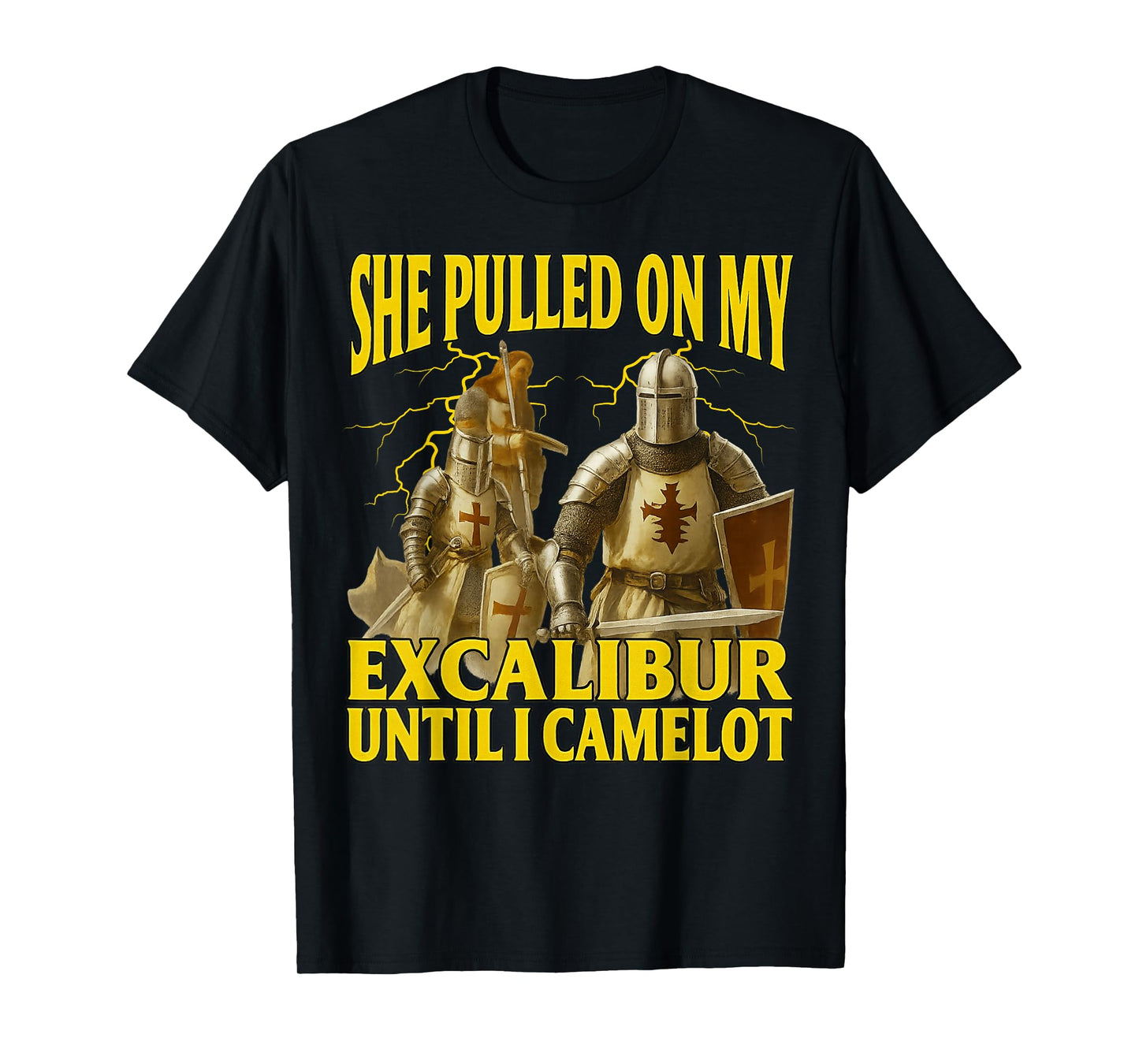 Pulled On My Excalibur Funny Soldier Bootleg Funny 90s Memes T-Shirt