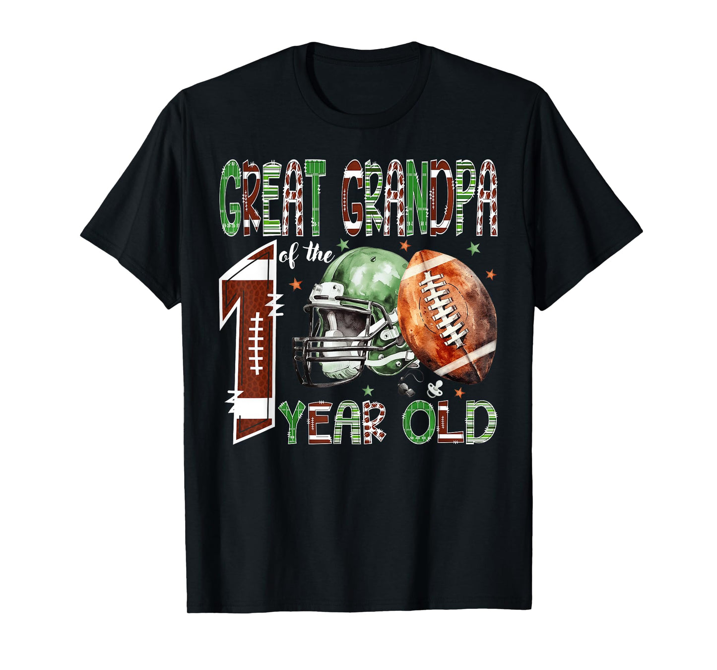 Great Grandpa of The 1 Year Old Football 1st Birthday Boy T-Shirt