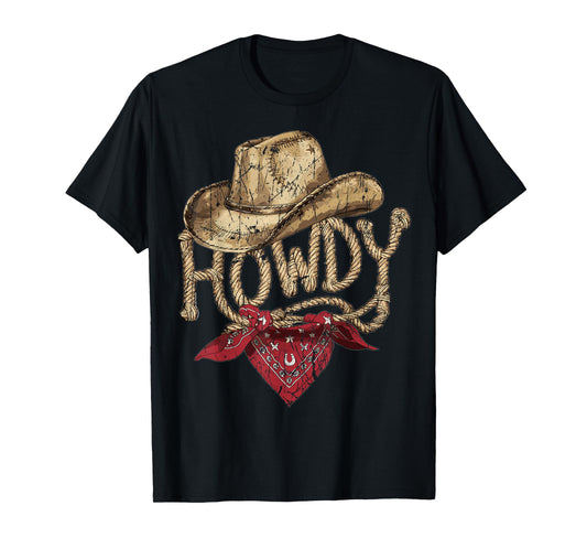 Western Cowboy Birthday Party Howdy Cowboy T-Shirt