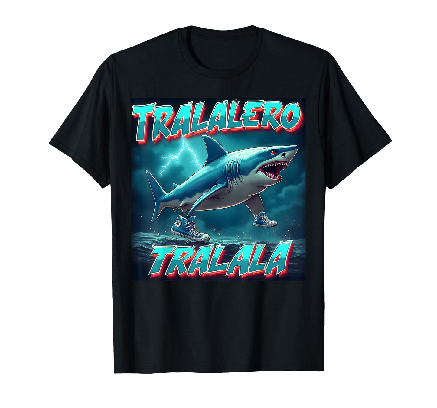 Tralalero Tralala Bootleg Brainrot Italian Brainrot Meme T-Shirt