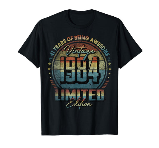 Vintage 1984 Limited Edition Shirt 41 year old 41st Birthday T-Shirt