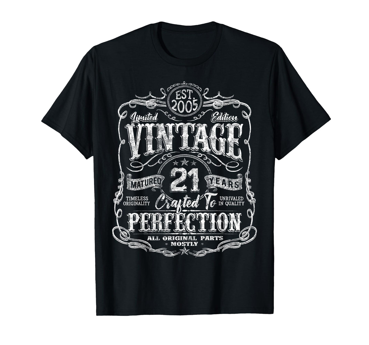 Vintage 2005 Limited Edition Shirt 21 Year Old 21st Birthday T-Shirt