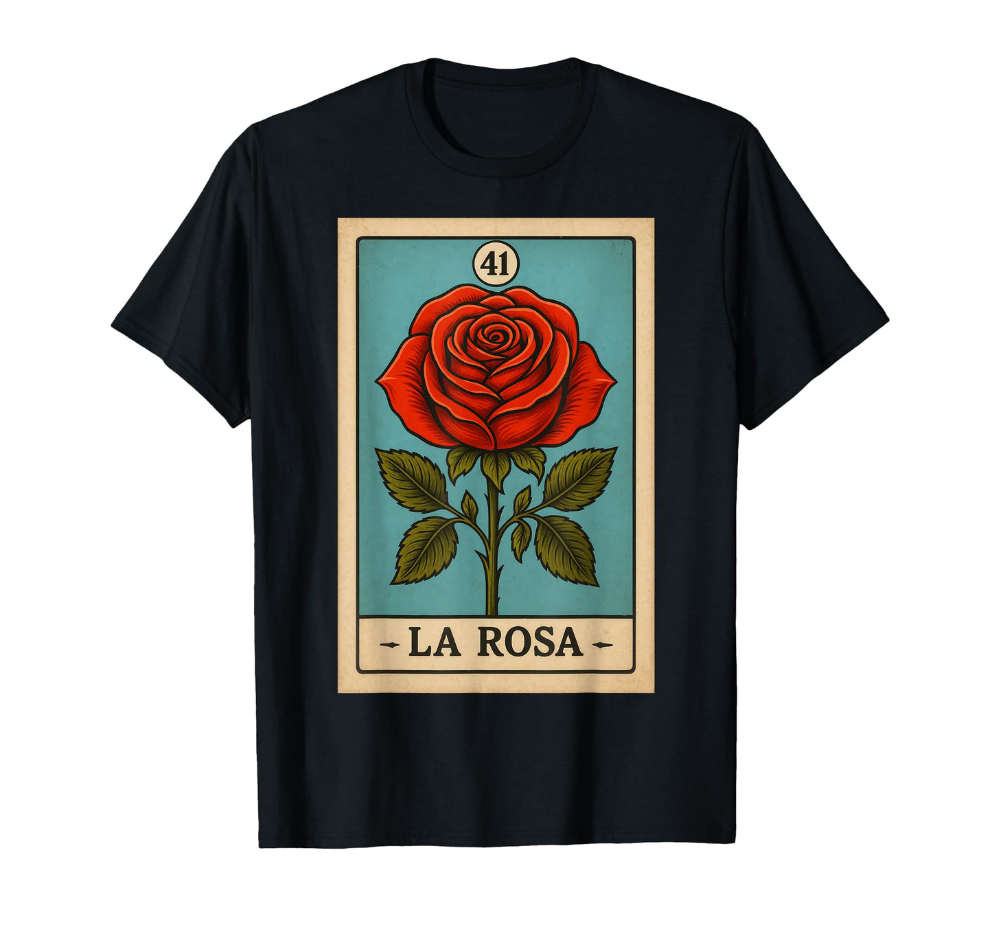 rosa Mexican Lottery Bingo Game, Roses T-Shirt
