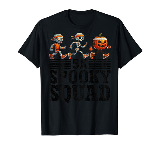 (BACK PRINT) Halloween Fun Run Matching Halloween 5K Runners T-Shirt