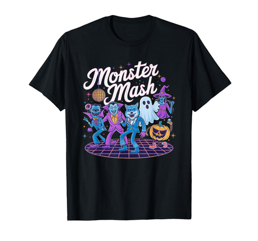 Vintage Monster Mash Ghost Scary Funny Halloween Candy T-Shirt