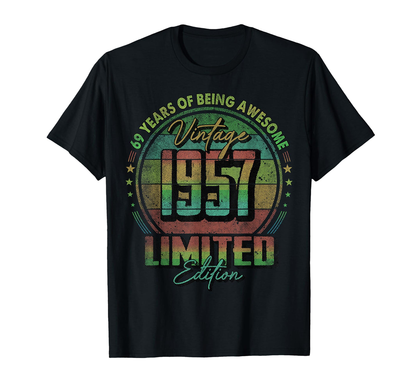 Vintage 1957 Limited Edition Shirt 69 Year Old 69th Birthday T-Shirt