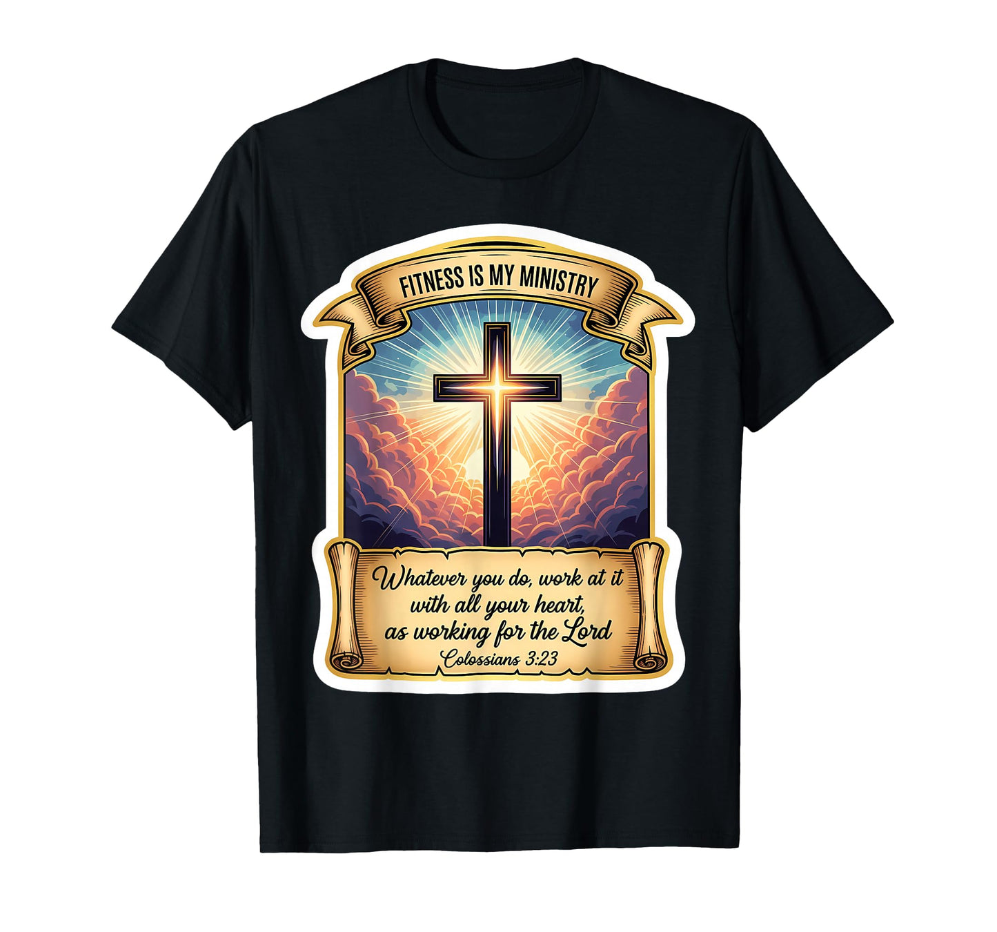 Christian Personal Trainer Coach Fitness is My Ministry Gym T-Shirt