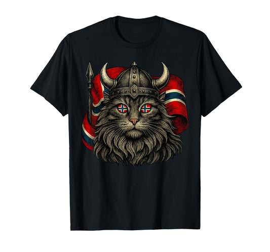 Viking Cat Norway Norwegian T-Shirt