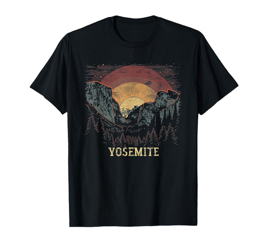 Yosemite - US National Park Vintage Men Women Kids Retro T-Shirt