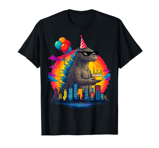 Birthday Boy Kaiju Vintage Birthday Monster T-Shirt