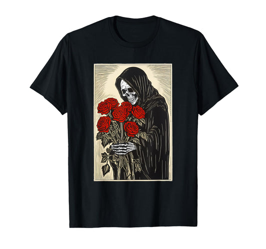 Grim Reaper Smelling The Roses T-Shirt