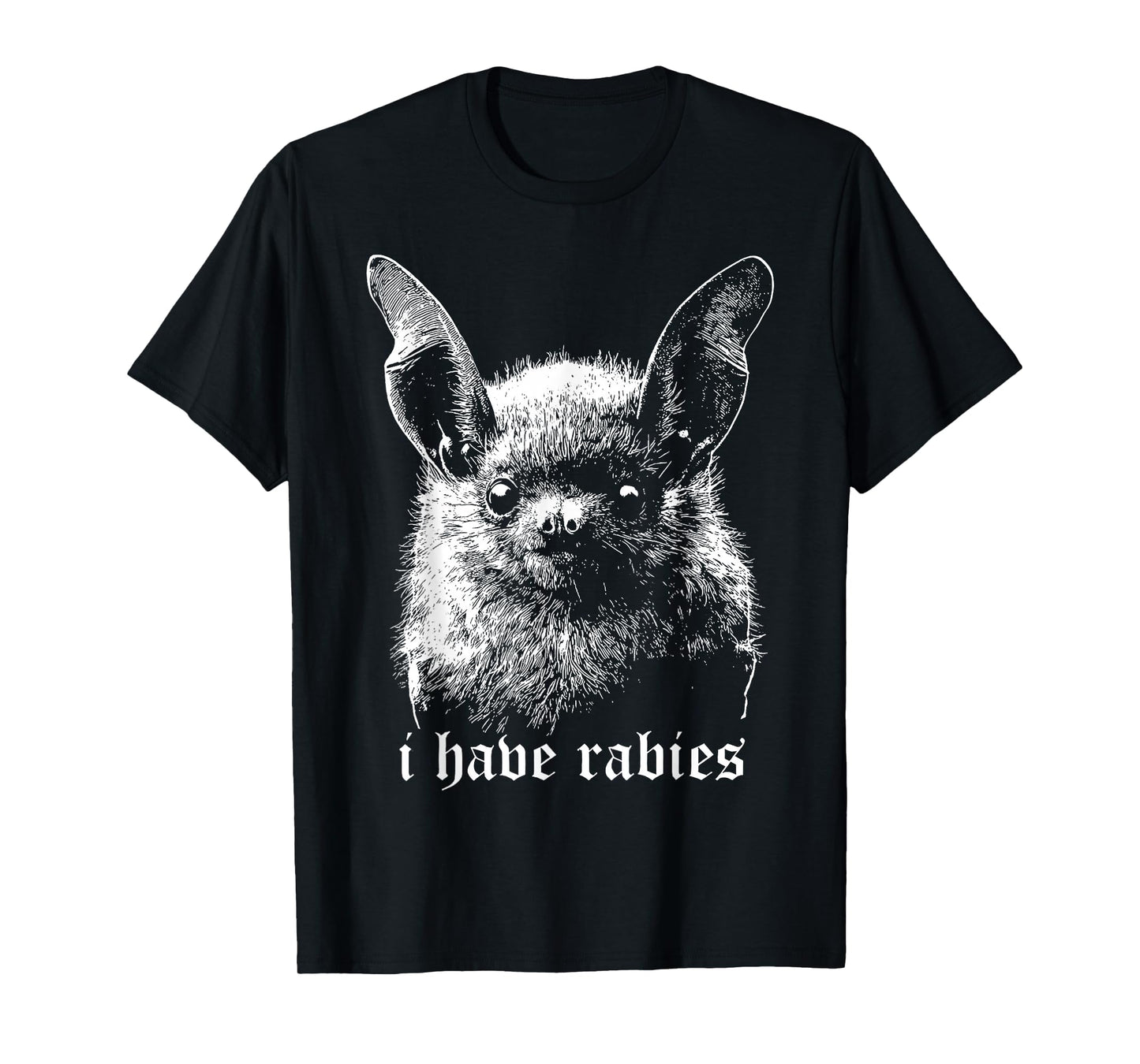 Vintage I Have Rabies Bat Funny Meme Quotes T-Shirt