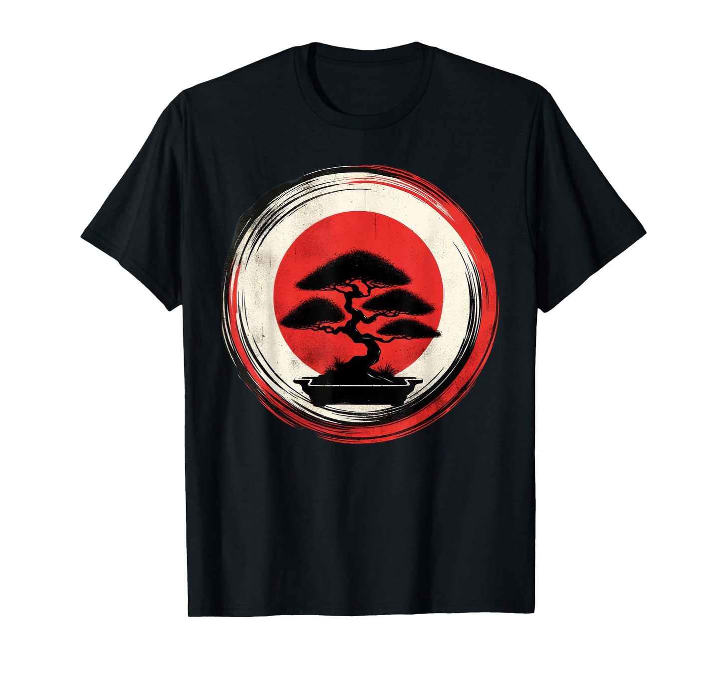 Japanese Bonsai Tree Zen Enso Circle T-Shirt
