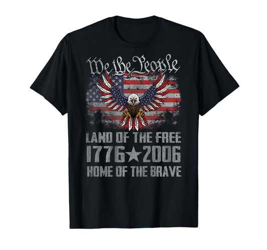 American Flag Eagle Shirt 250 Years 1776-2026 250th Birthday T-Shirt