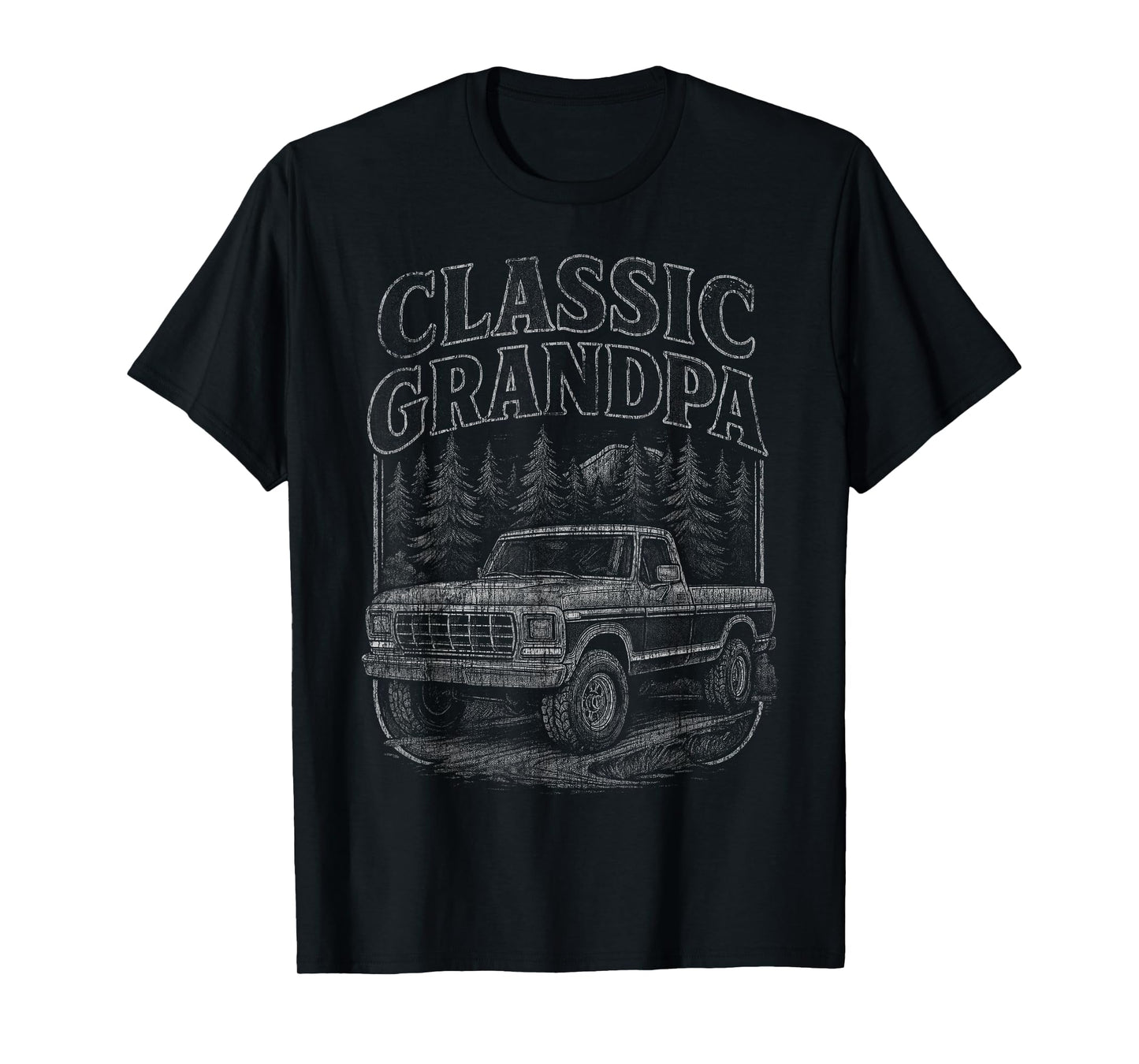 Funny Classic Grandpa Vintage Truck T-Shirt Old Pickup Truck T-Shirt
