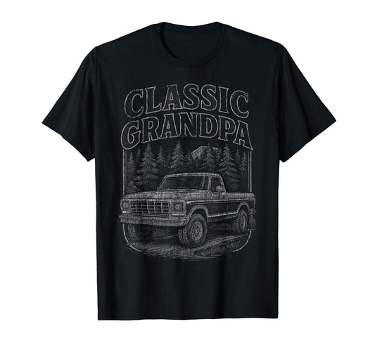 Funny Classic Grandpa Vintage Truck T-Shirt Old Pickup Truck T-Shirt