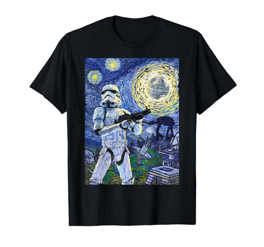 Star Wars Stormtrooper Starry Night Graphic T-Shirt C1 T-Shirt