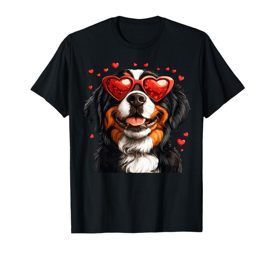 Bernese Mountain Cute Berner Dog Lover Valentines Day T-Shirt