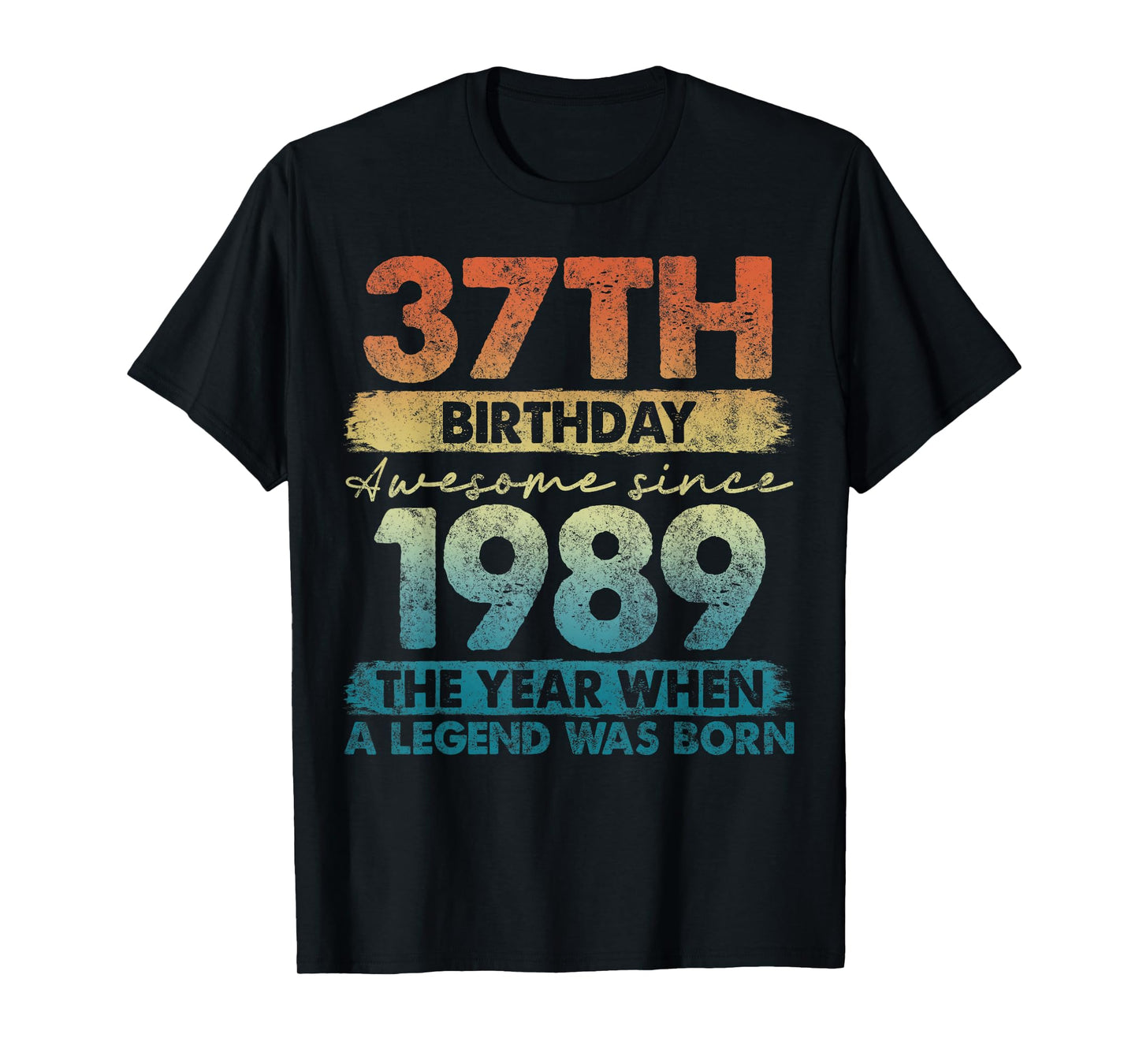 37 Year Old Gifts Vintage 1989 Limited Edition 37th Birthday T-Shirt