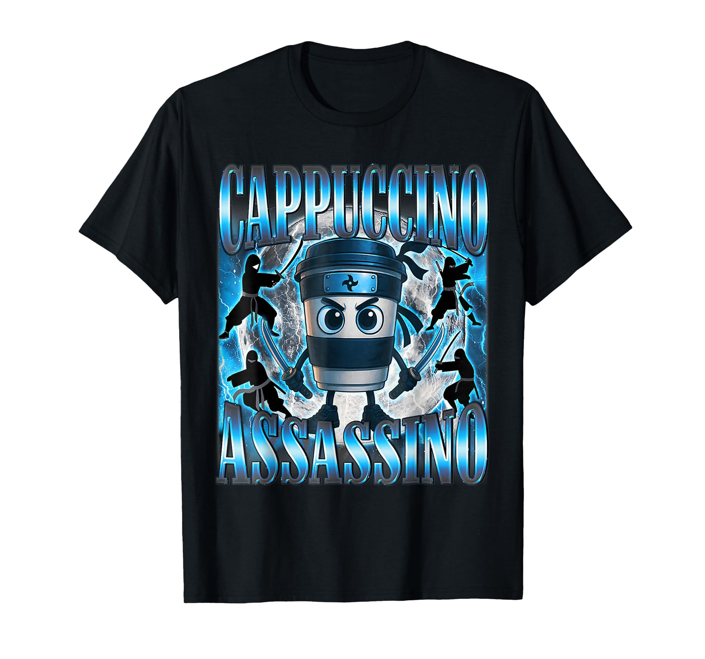 Cappuccino Assassino Brainrot Italian Meme T-Shirt