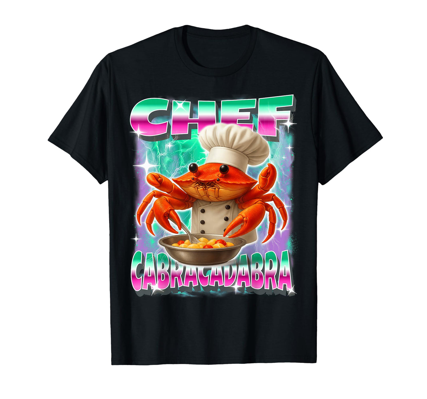 Italian-Brainrot Chef-Cabracadabra Crab Cooking Gen Z Meme T-Shirt