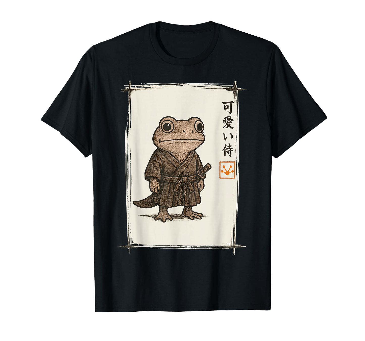Samurai Frog Japanese Art Anime Funny Gifts Men Women Kid T-Shirt