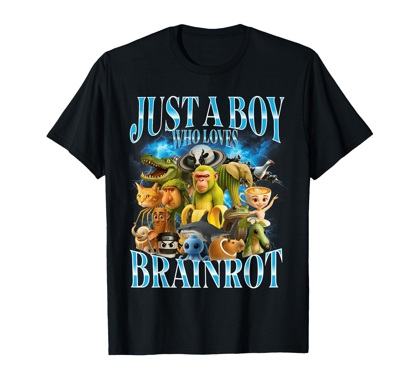Just A Boy Who Loves Italian Brainrot T-Shirt