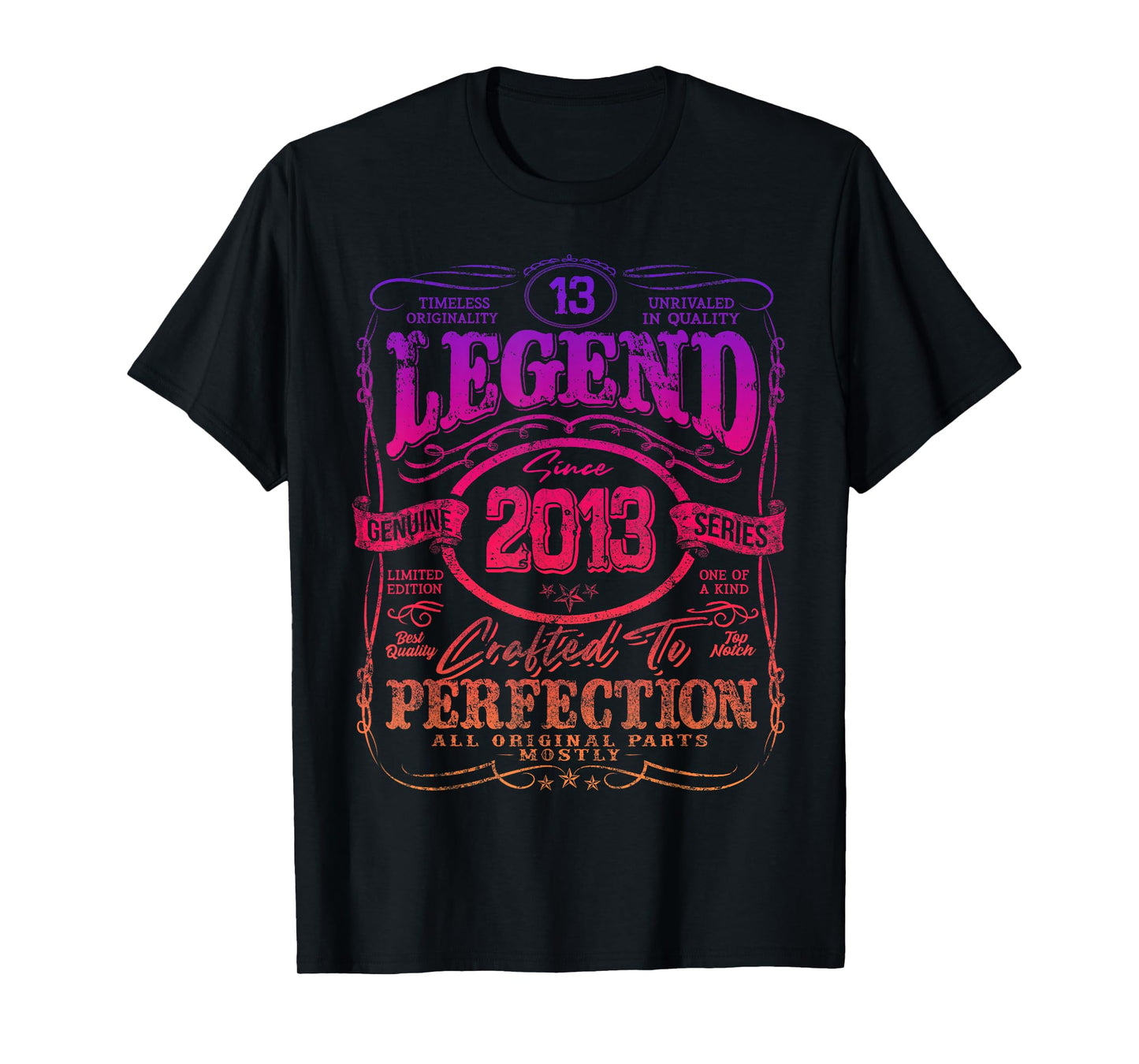 Vintage 2013 Limited Edition Shirt 13 Year Old 13th Birthday T-Shirt