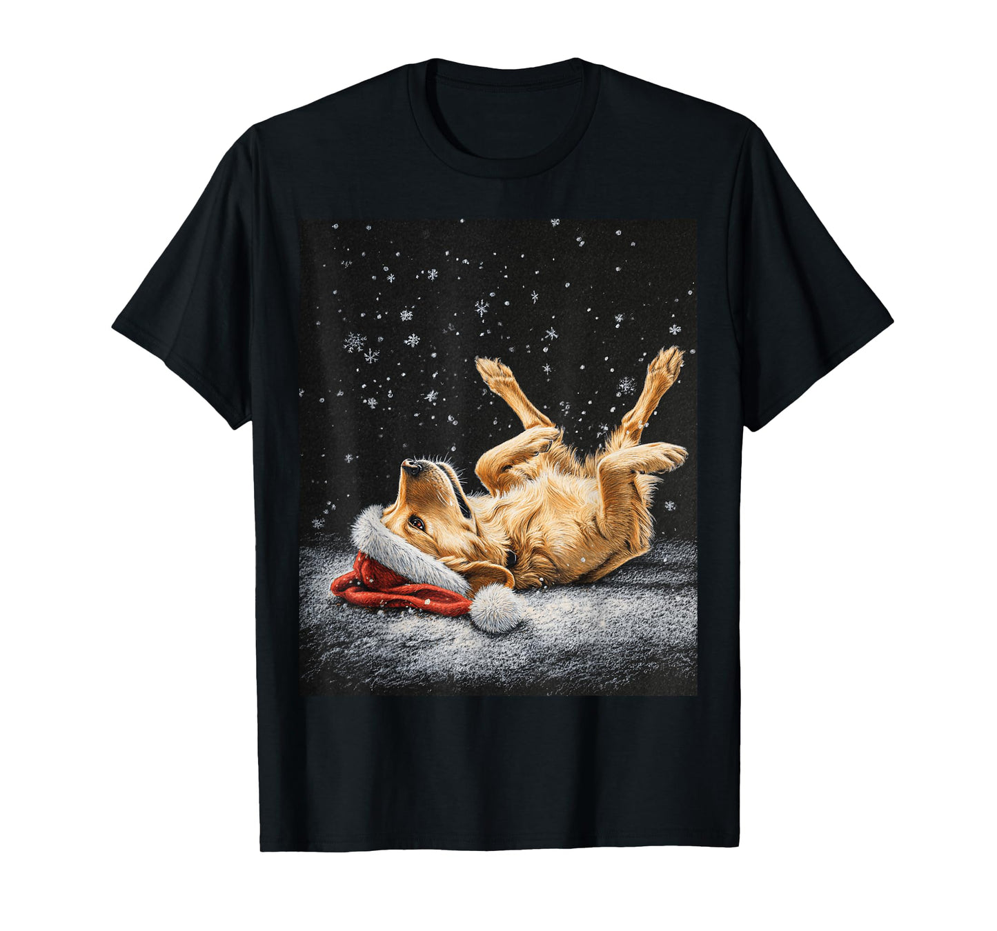 Cute Christmas Golden Retriever T-Shirt