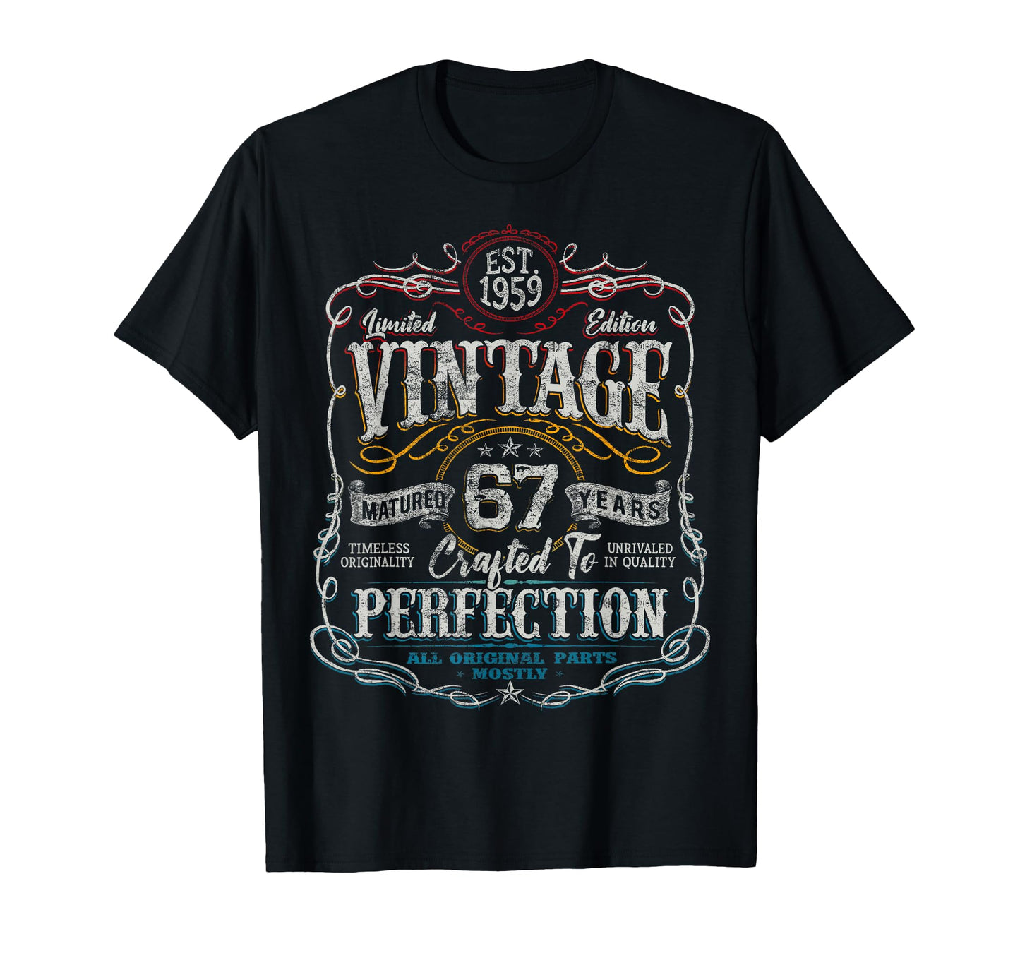 Vintage 1959 Limited Edition Shirt 67 Year Old 67th Birthday T-Shirt