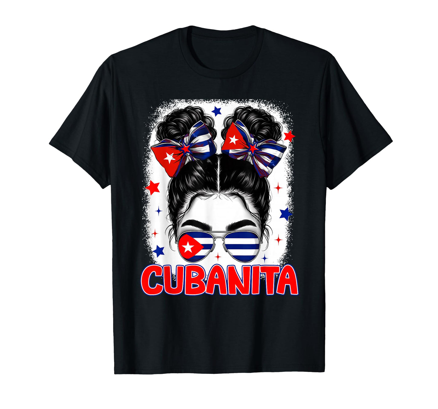 Cubanita Cuban Cuba Flag Girl Hispanic Heritage Month Women T-Shirt