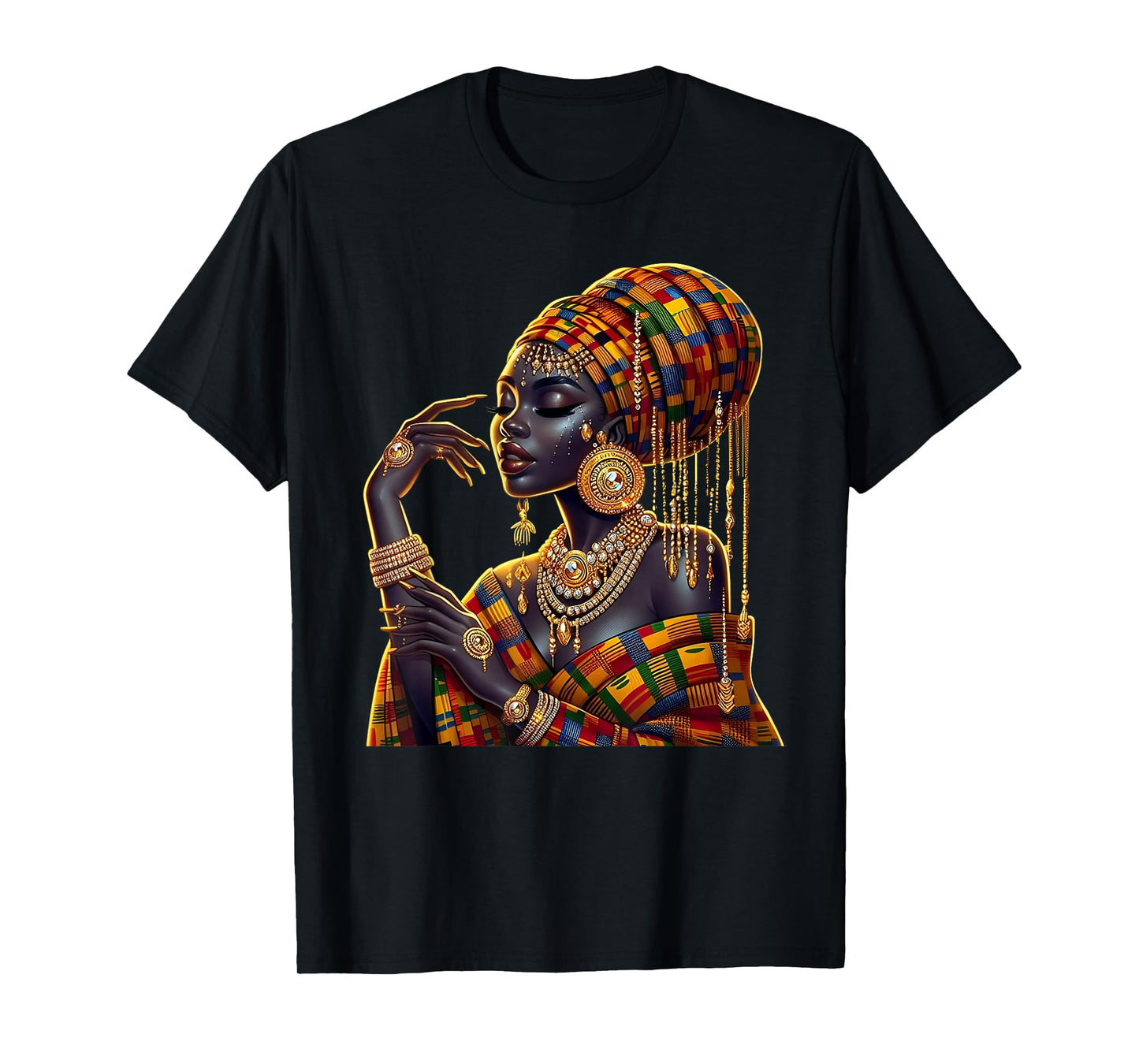 Love Black Woman African Melanin Queen Black History Month T-Shirt