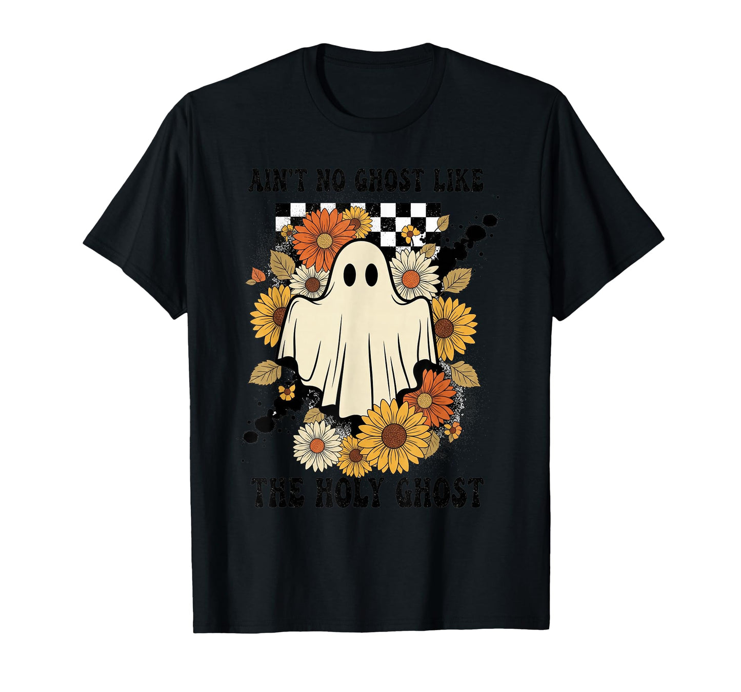 Funny Faith Ghost Retro Humor Design T-Shirt