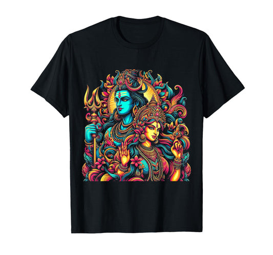 Lord Shiva Durga Hindu God Mahadeva Goddess Goddess Parvati T-Shirt
