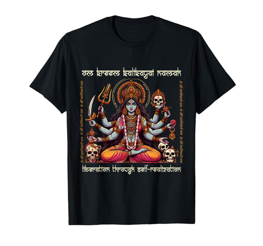 Kali Ma Divine Mother Hindu Goddess Om Kreem Kalikayai Namah T-Shirt