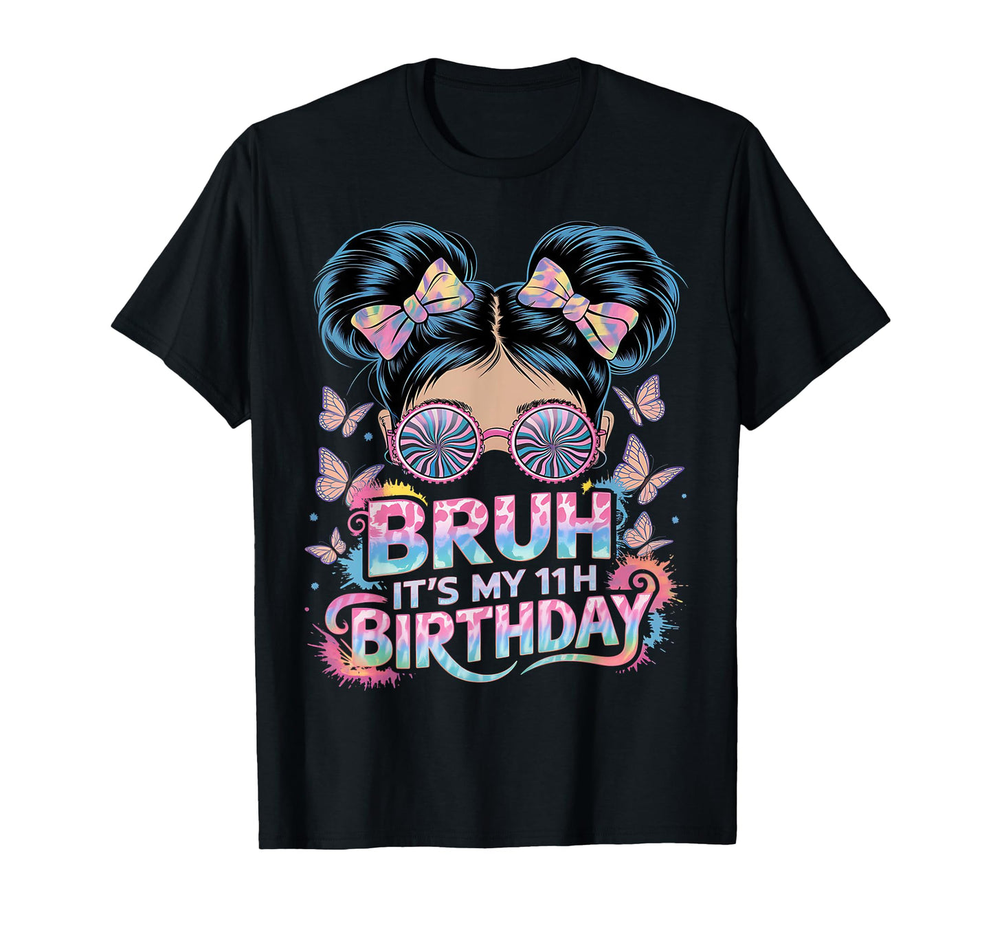 Bruh Its My 11th Birthday Shirt Girls 11 Year Old Birthday T-Shirt