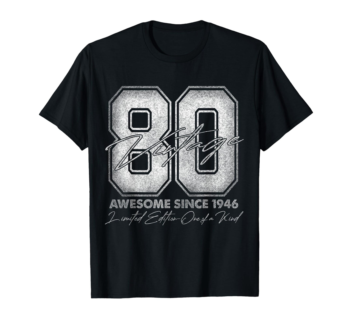 80 Year Old Gifts Vintage 1946 Limited Edition 80th Birthday T-Shirt